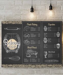 Menu dán tường