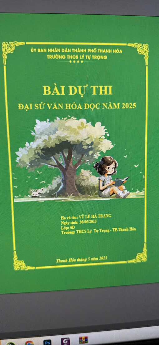 Bài dự thi bìa mạ vàng