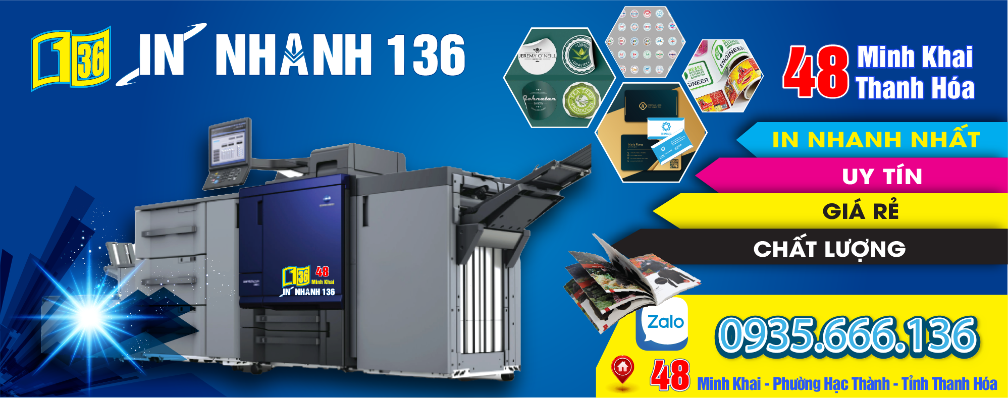 In nhanh Thanh Hóa - In nhanh 136 - Dịch vụ in ấn chuyên nghiệp tại Thanh Hóa